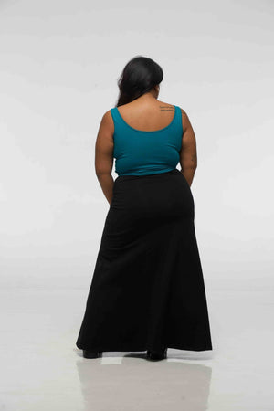 Api Mid Crop Top in Deep Turquoise - Manners London