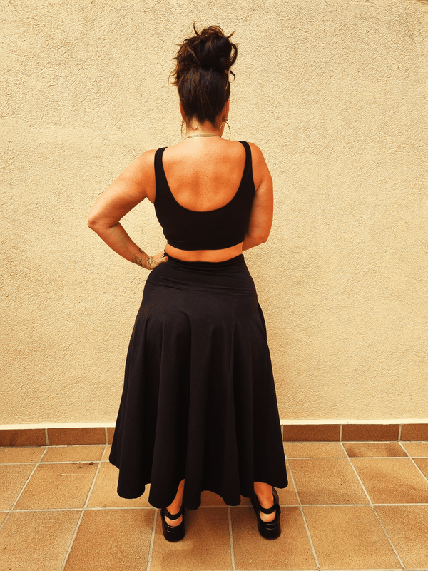 Asri Skirt in Black - Manners London