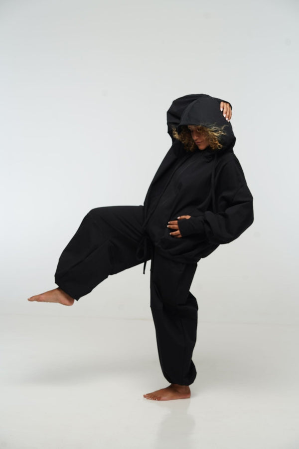 Balloon Trackies in Black - Manners London