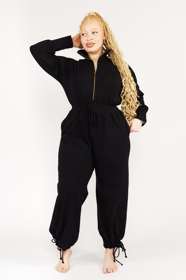 Boiler Suit Regular in Black - Manners London