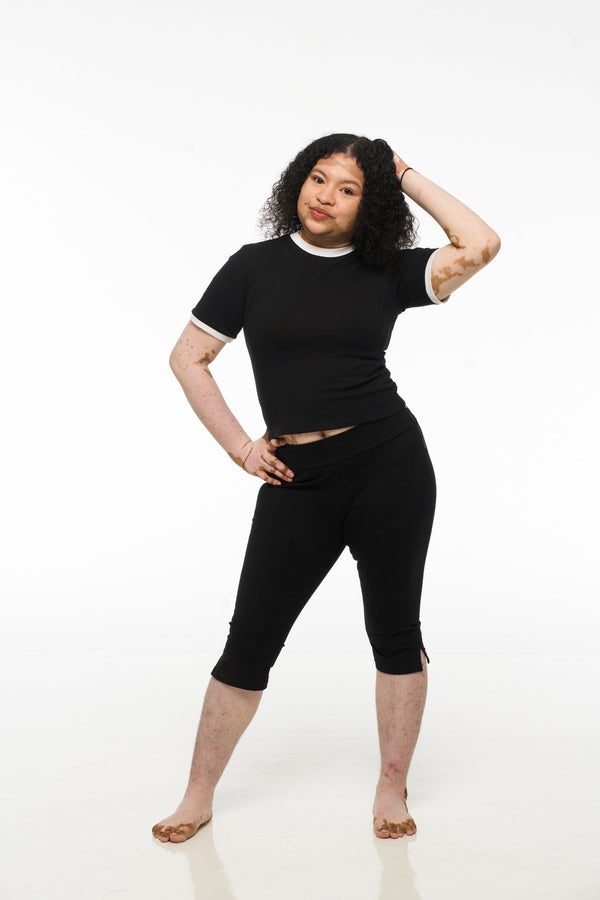 Capri Pants in Black - Manners London