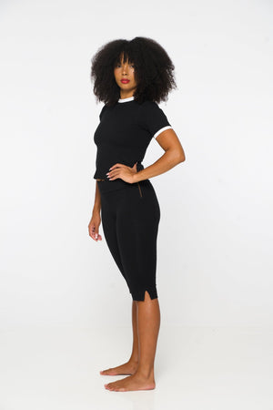 Capri Pants in Black - Manners London