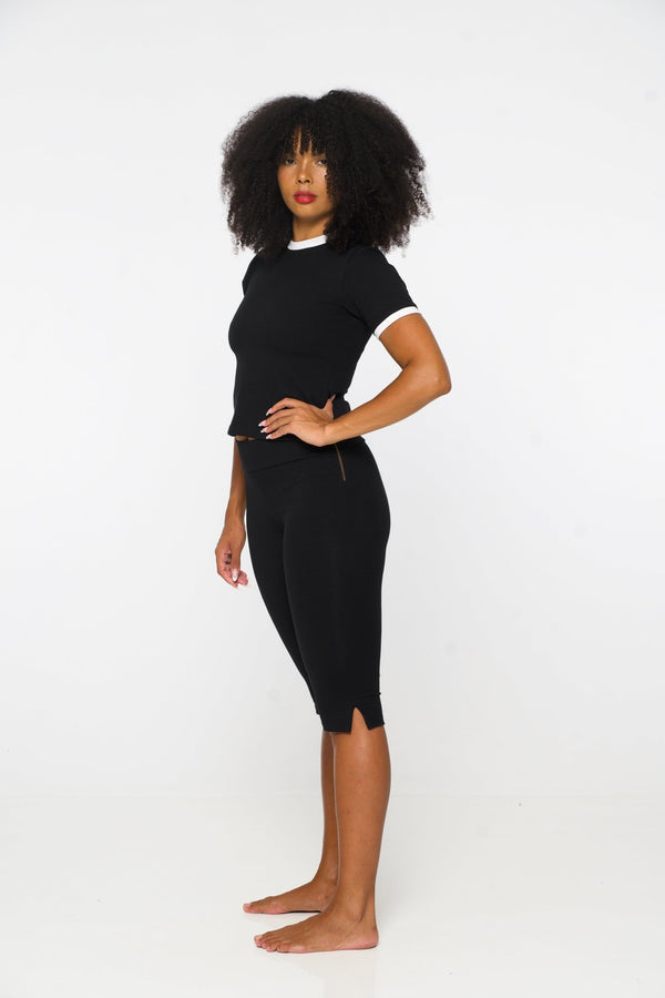 Capri Pants in Black - Manners London