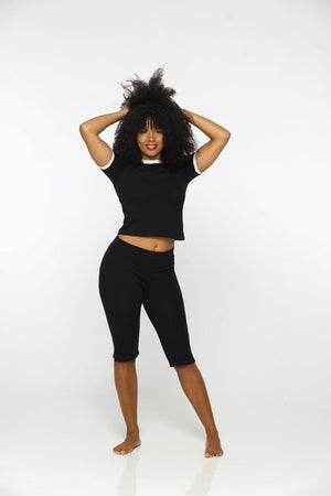 Capri Pants in Black - Manners London