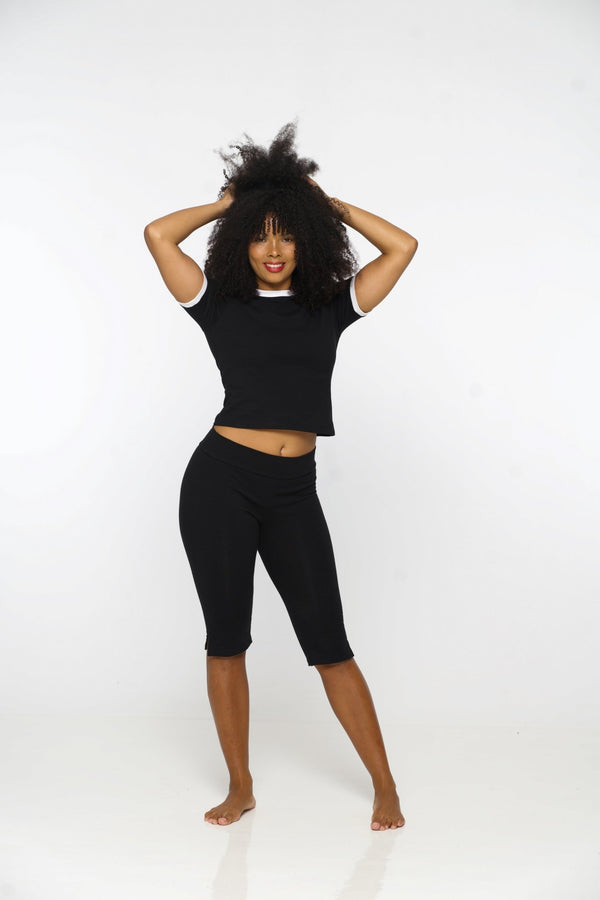 Capri Pants in Black - Manners London