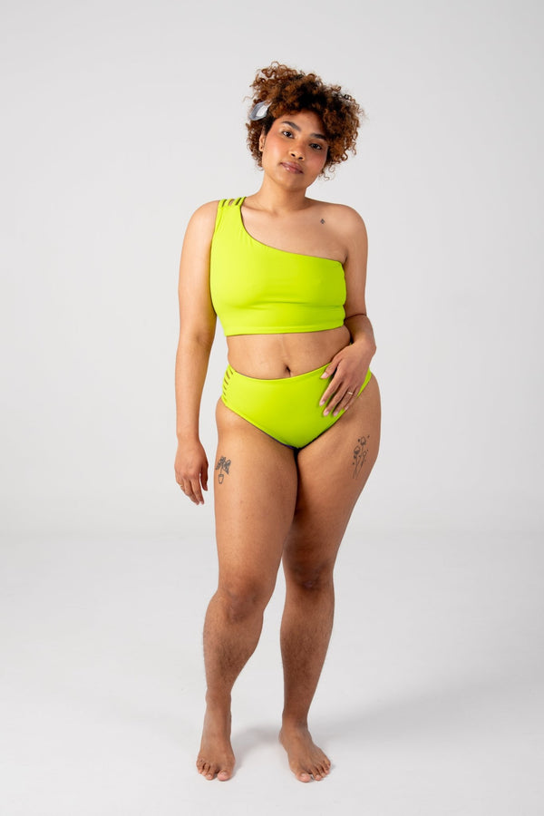 Cheeky Reversible High Waist Petite In Grape and Apple Sours - Manners London