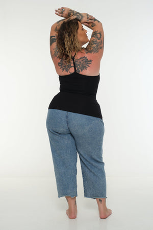CORE FULL LENGTH 5 PACK: Full Length Vest / Scoop long Vest / EKA Racer long / Iza Vest long / Shinni Neck long in Black - Manners London