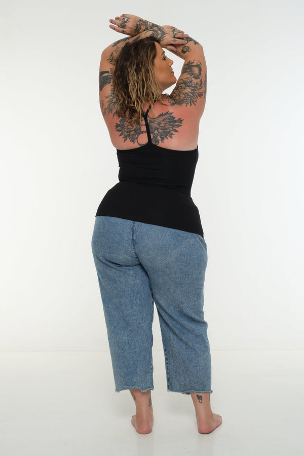CORE FULL LENGTH 5 PACK: Full Length Vest / Scoop long Vest / EKA Racer long / Iza Vest long / Shinni Neck long in Black - Manners London