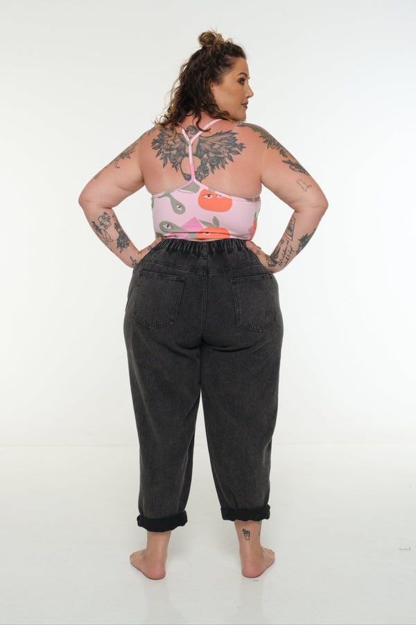 CROP VEST 3 PACK in Tangerine, Forbidden Fruit print and Grass Green/Lime - Manners London