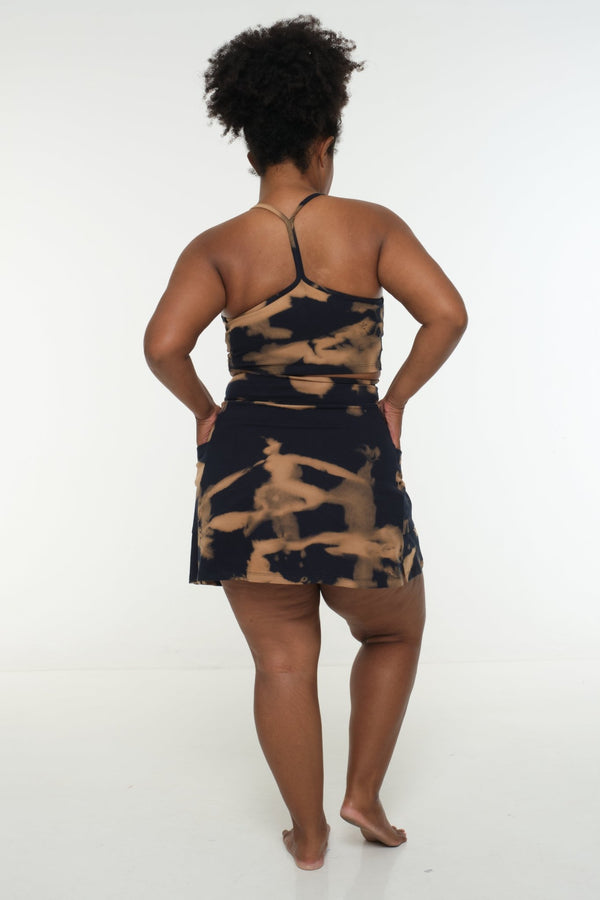 Crop Vest Top in Acid Wash - Manners London