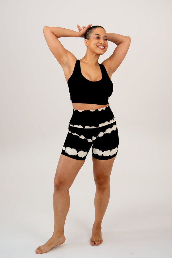 Cross Back Crop Bra In Black - Manners London