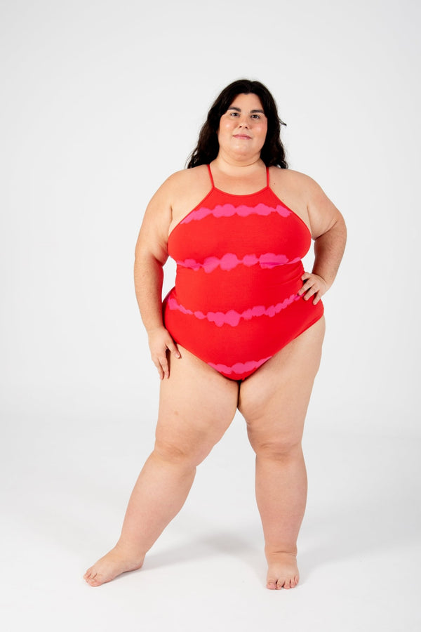 Eka Bodysuit in Blot Red - Manners London