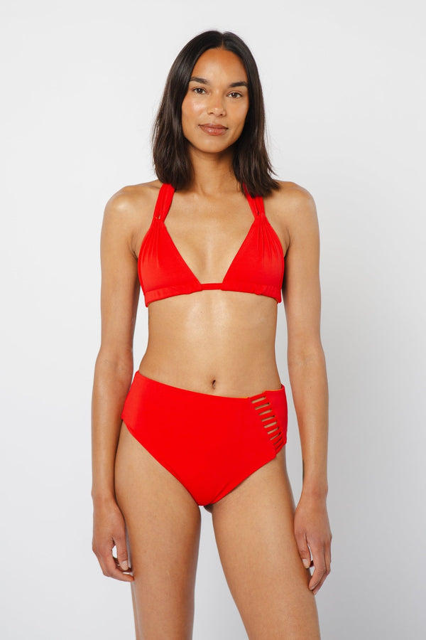 Full Cover Reversible High Waist In All The Fire - Manners London