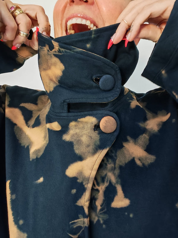 Funnel Jacket in Acid Wash - Manners London
