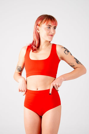 Got - You - Cover Reversible High Waist Regular In All The Fire - Manners London
