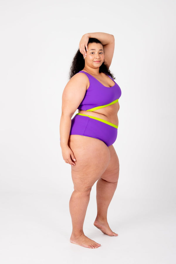 Got - You - Cover Reversible High Waist Regular In Grape And Apple Sours - Manners London