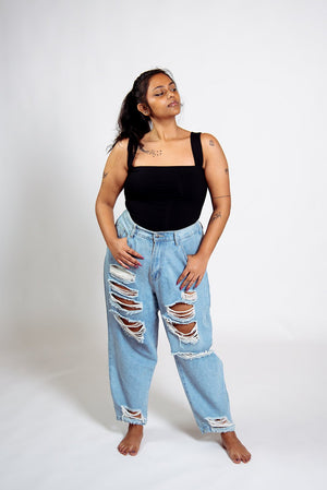 Keja Top Crop in Black - Manners London
