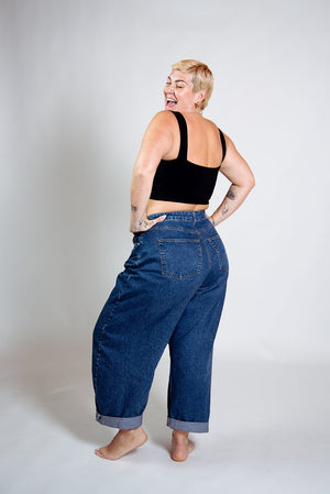Keja Top Crop in Black - Manners London