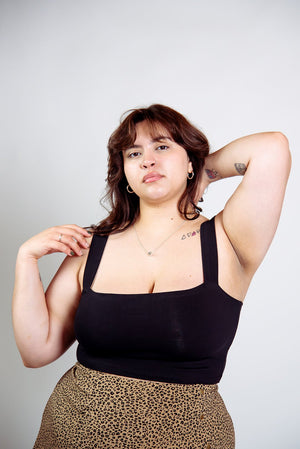 Keja Top Full Length in Black - Manners London