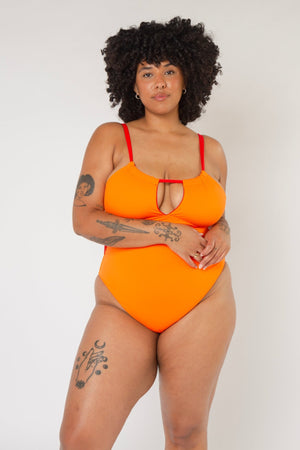 Multi Tie Reversible One Piece In All The Fire - Manners London