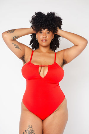 Multi Tie Reversible One Piece In All The Fire - Manners London