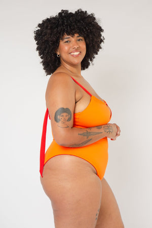 Multi Tie Reversible One Piece In All The Fire - Manners London