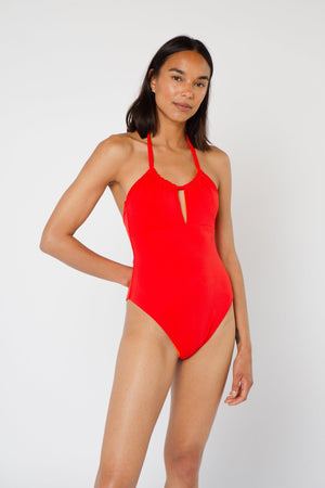 Multi Tie Reversible One Piece In All The Fire - Manners London