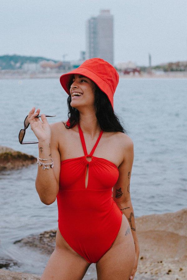 Multi Tie Reversible X - Tall One Piece In All The Fire - Manners London