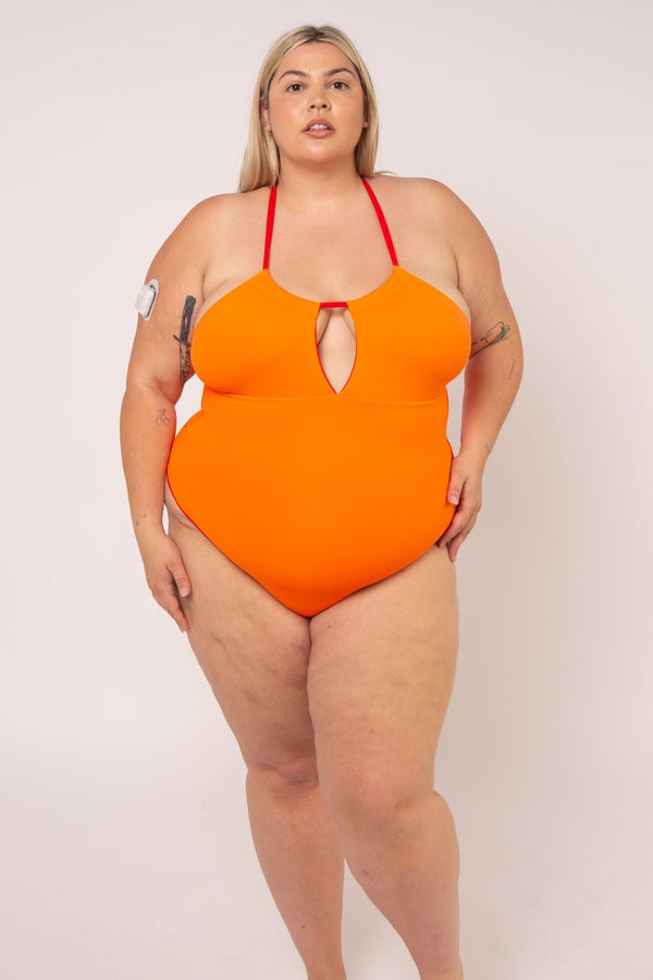 Multi Tie Reversible X - Tall One Piece In All The Fire - Manners London