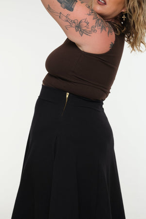 NEW IZA MID CROP 3 PACK in Cafè, Polka dot and Black - Manners London
