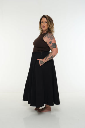 NEW IZA MID CROP 3 PACK in Cafè, Polka dot and Black - Manners London