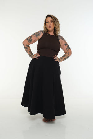 NEW IZA MID CROP 3 PACK in Cafè, Polka dot and Black - Manners London