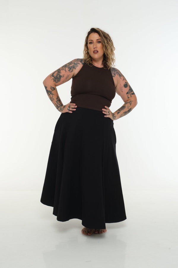 NEW IZA MID CROP 3 PACK in Cafè, Polka dot and Black - Manners London