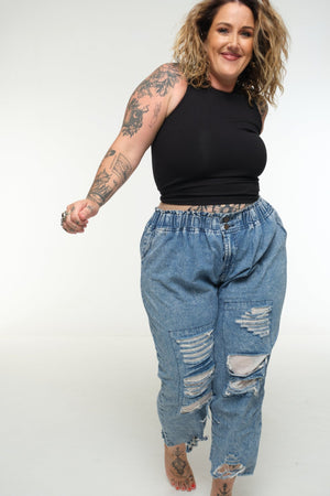 NEW IZA MID CROP 3 PACK in Cafè, Polka dot and Black - Manners London
