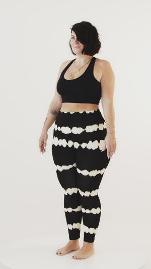 Super High Waist Tib Pant In Blot Black