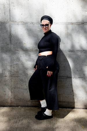 Puff Pants Petite in Black - Manners London