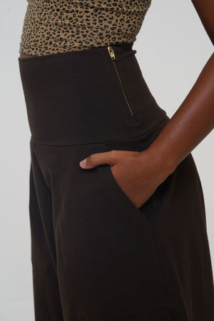 Puff Pants Petite in Cafe - Manners London