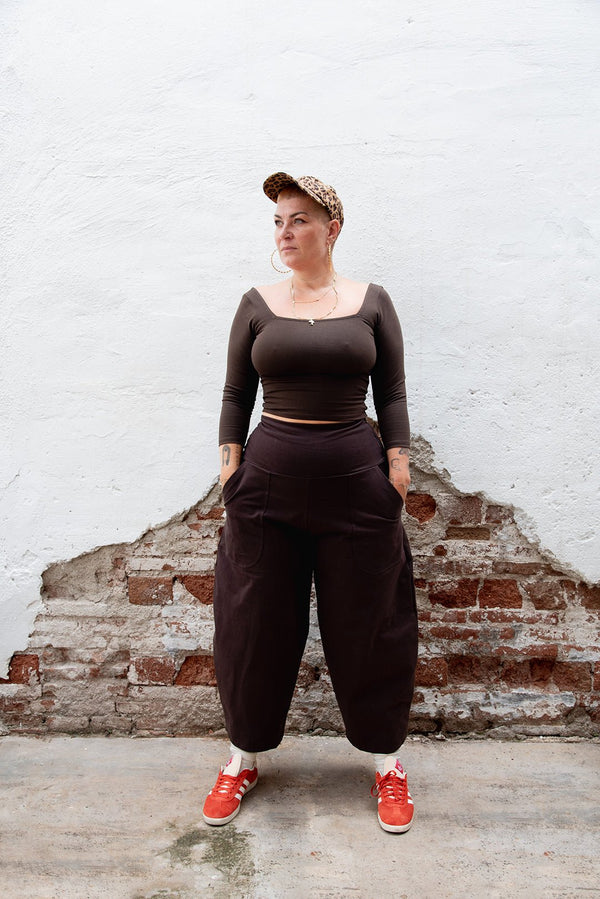 Puff Pants Regular in Cafe - Manners London