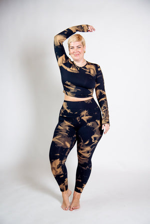 Super High Waist Tib Pant in Acid Wash - Manners London