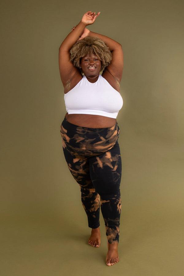 Super High Waist Tib Pant in Acid Wash - Manners London