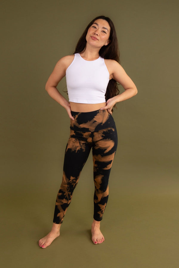 Super High Waist Tib Pant in Acid Wash - Manners London