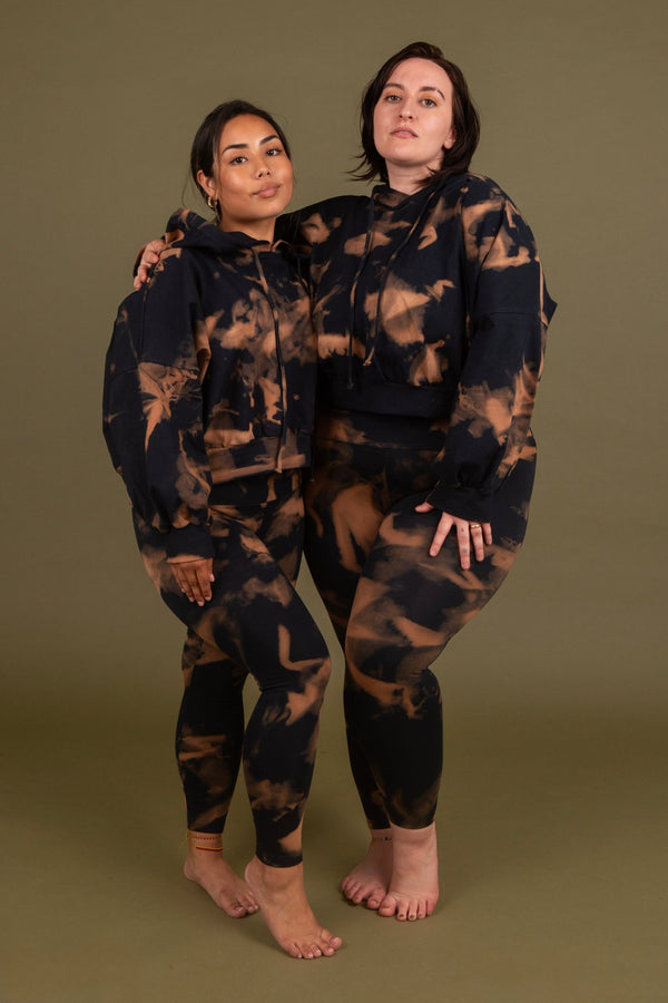 Super High Waist Tib Pant in Acid Wash - Manners London