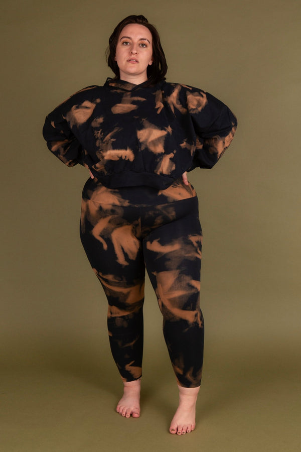 Super High Waist Tib Pant in Acid Wash - Manners London