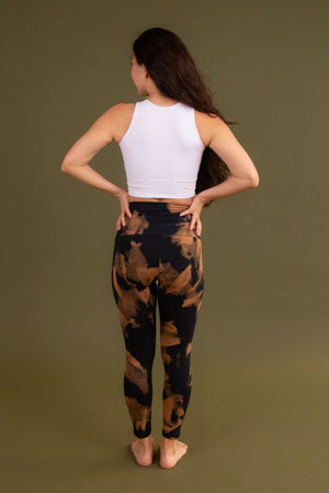 Super High Waist Tib Pant Petite in Acid Wash - Manners London