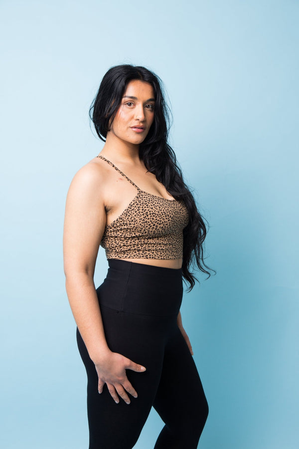 Super High Waist Tib Pant Petite in Black - Manners London
