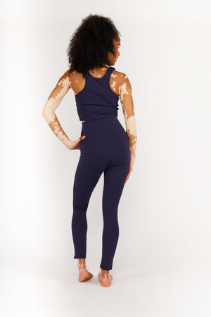 Super High waisted FOUR ZIP tib pants! Petite Length in Eclipse - Manners London