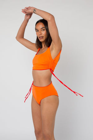 Super Support Reversible Vest Top In All The Fire - Manners London