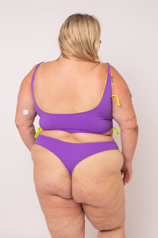Super Support Reversible Vest Top In Grape And Apple Sours - Manners London