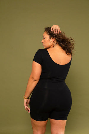 Reversible Crop Tee in Black - Manners London