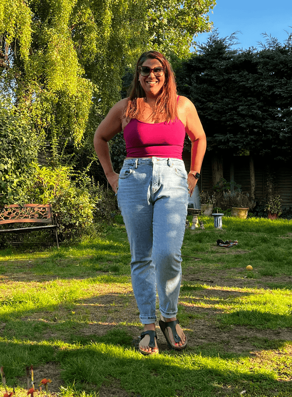 Scoop Crop Vest in Pinky - Purply - Manners London